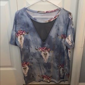 Cute casual skull shirt